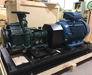 Electric driven pump sets for an aid camp in Ethopia