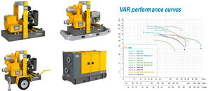 Large VAR Range Self priming Engine driven pump